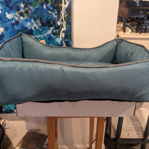 Cabbay Dog Bed for Medium Dog, Cat Bed - Blue - Picture 4 of 4